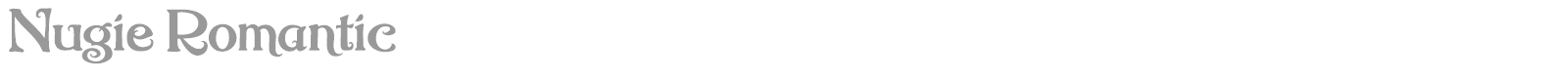 Nugie Romantic font preview